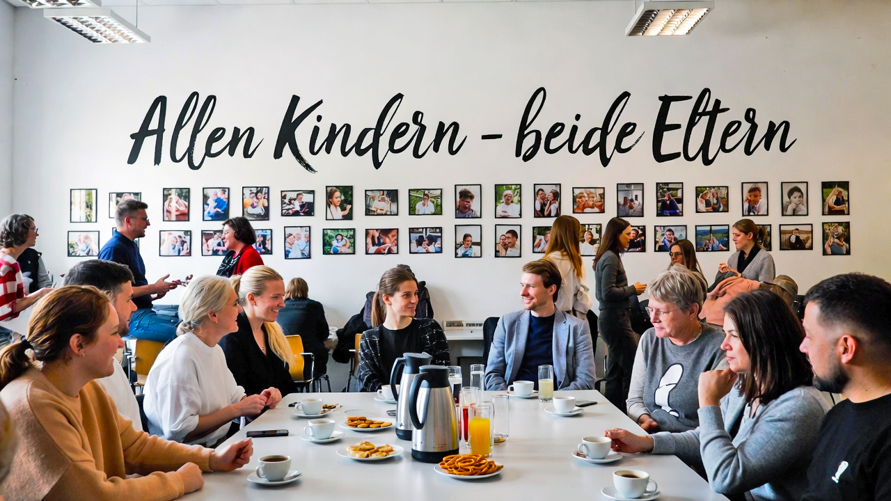 Eltern treffen sich im EKiZ in angenehmer Atmosphäre zum Austausch